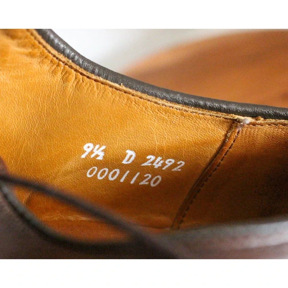 Allen Edmonds Dress Shoes Mens 9.5‎ Brown Leather Lace Up Oxford